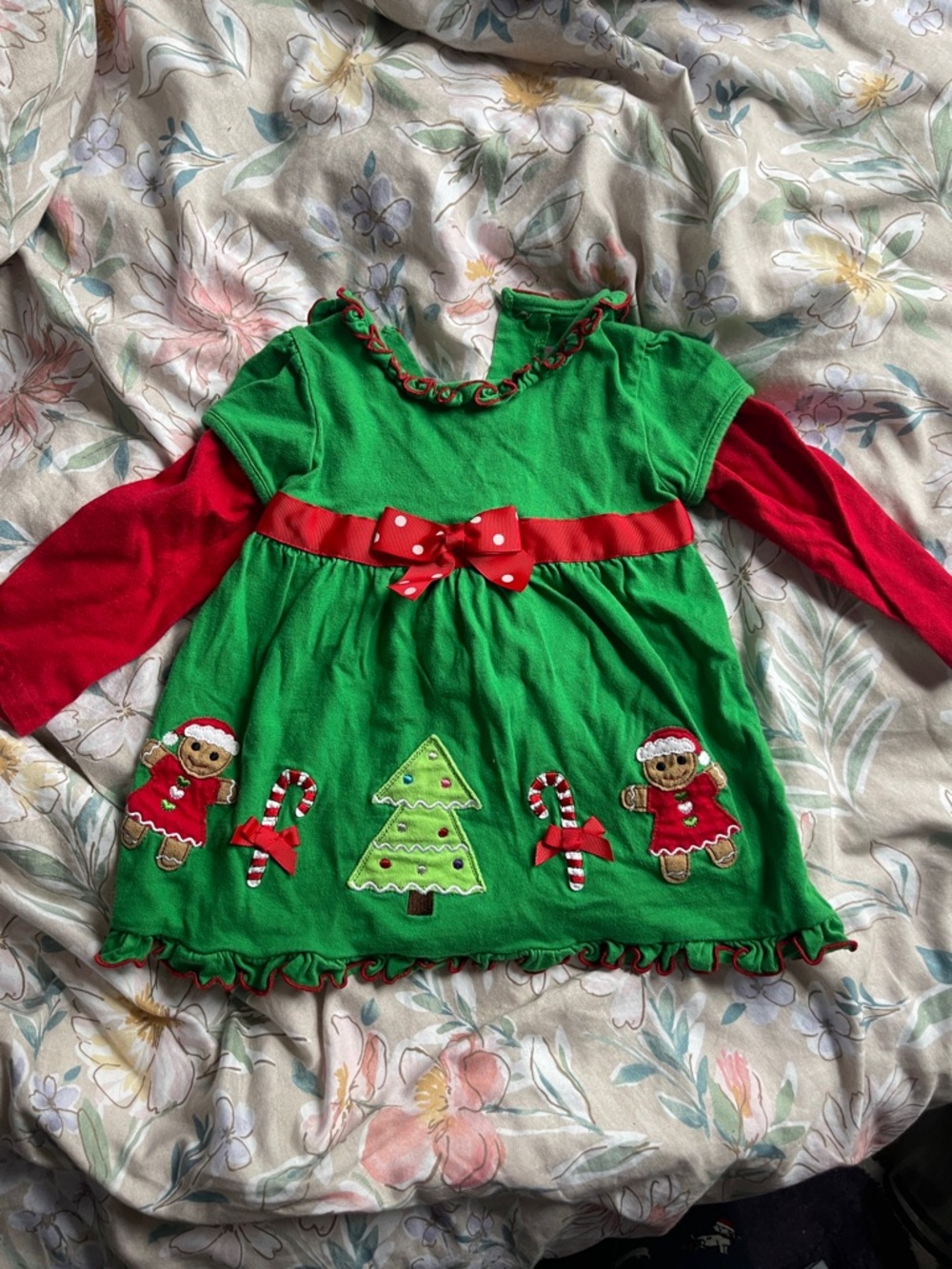 Vintage Inspired Christmas Toddler Top